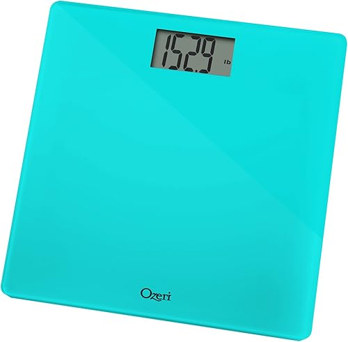 Miniatura 7 de Ozeri Báscula de baño de precisión (440 libras440.9 lbs) en vidrio templado, con tecnología de sensor de 1.76 oz (0.1 libras0.1 lbs) y tara para