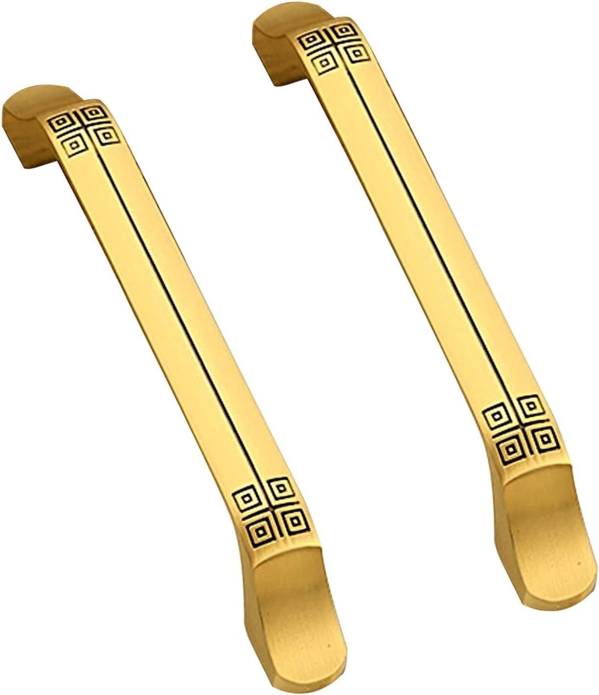 Gold Cupboard Handles Brass Drawer Knobs Vintage Kitchen Cabinet Handles Wardrobe Furniture Handles 5 Sizes 96mm-320mm 2 Pack for Kitchen Chest Cupboard Furniture (Size : 320mm/12.5in)