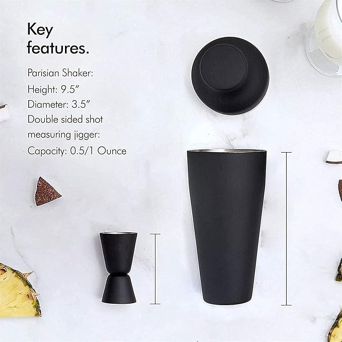Kit de 8 Piezas para Bar de Acero Inoxidable Set de Coctelería miniatura 5