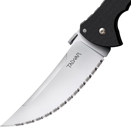 Miniatura 10 de Cold Steel Talwar S35VN - Cuchillo plegable de bolsillo táctico con mango G10 de acero ultra afilado con mecanismo de bloqueo Tri-Ad
