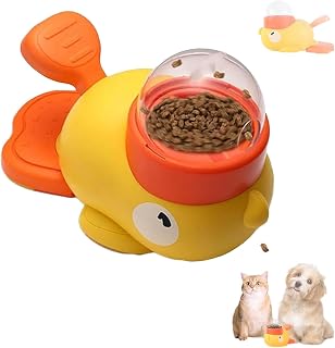 Alimentador De Perro, Dispensador De Alimentos para Mascotas, DiseñO En Forma De Pato, Ejercicio para Una Dieta Saludable Buenos HáBitos