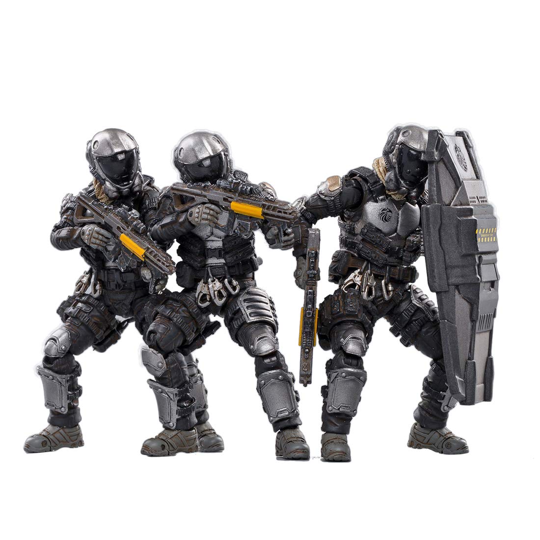 Lingxuinfo 3Pcs 1/18 10.5cm Action Figure Starhawk 7th Army Fleet Soldier Model, Soldiers Playset Re