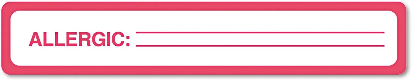 TAB40561 - Medical Labels for Allergy Warnings