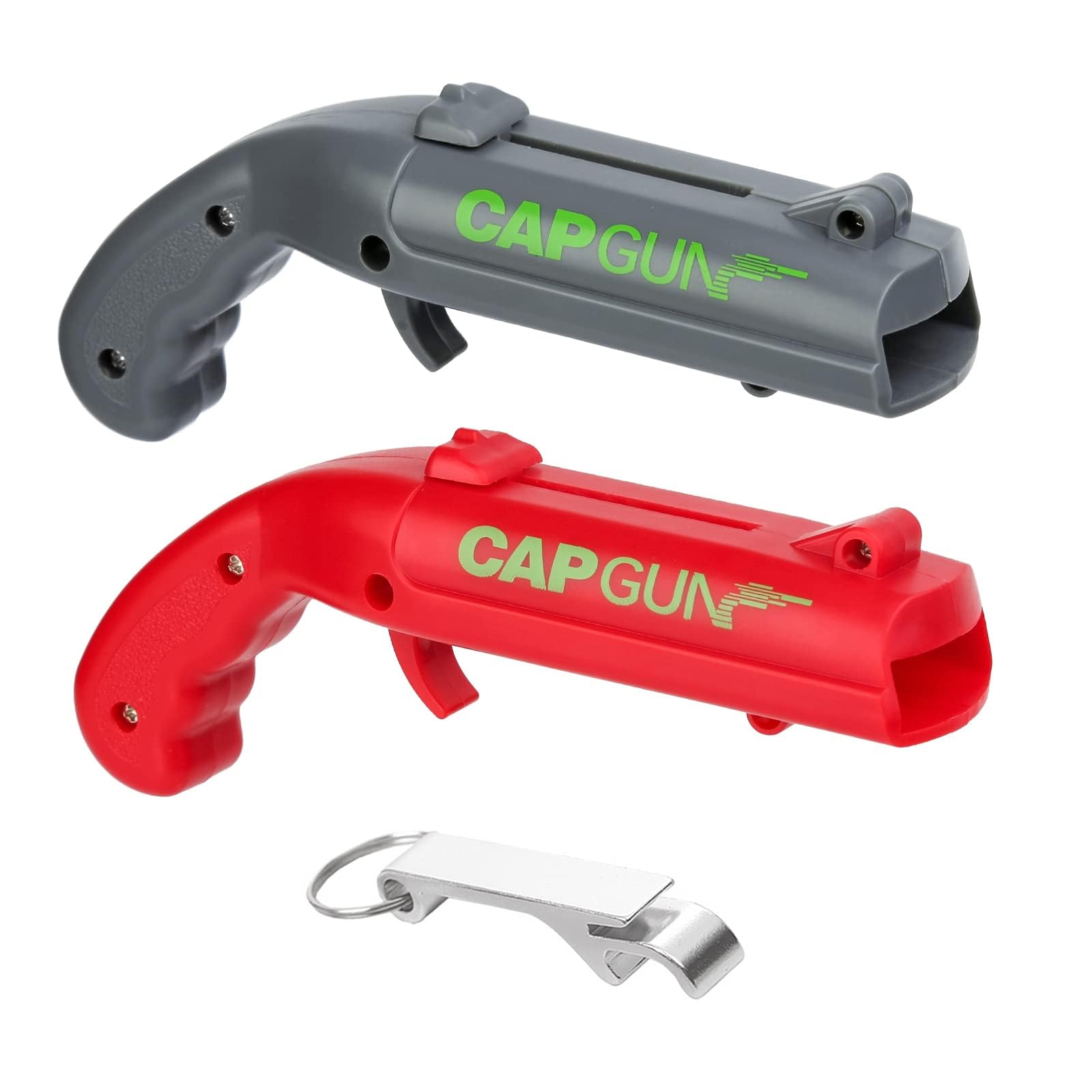 2 Pcs Bottle Opener Cap Gun, Funny Beer Bottle Opener