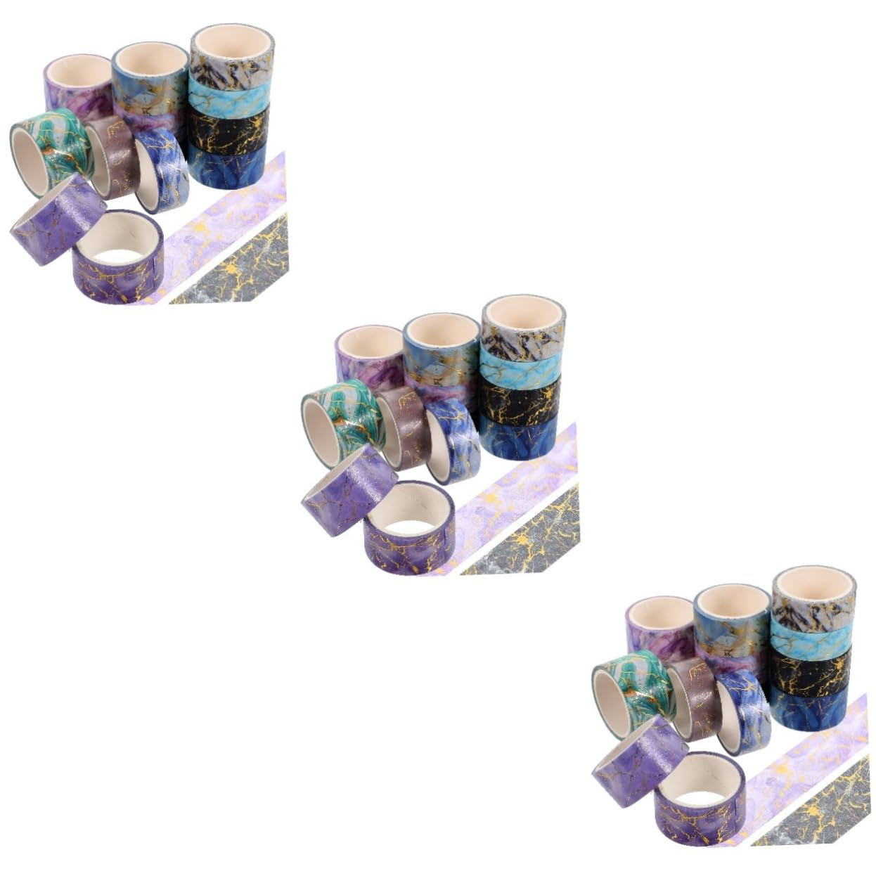 NUOBESTY 42rollos Cinta Washi Decorativa De Mármol De Adhesivo Para Scrapbooking y Manualidades Por Para Diarios y Planificadores