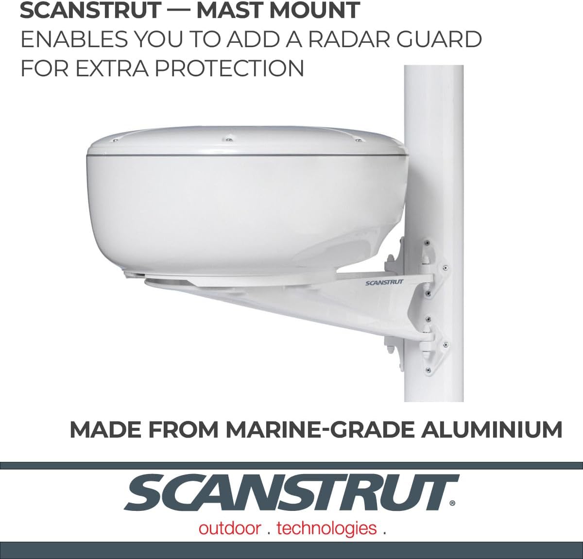 Scanstrut Mast Mount - Raymarine 2Kw Radome - White