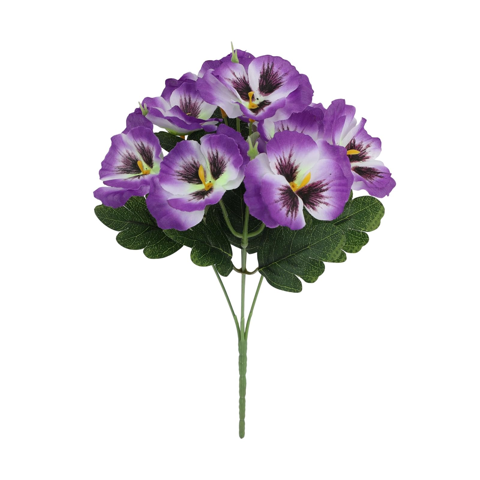 ZWWAAZHF Colorful Artificial Pansies Blooms Wrinkles Resistant Silk Materials Floral Perfect for Bookshelf or Mantels Realistic Silk Floral Arrangements