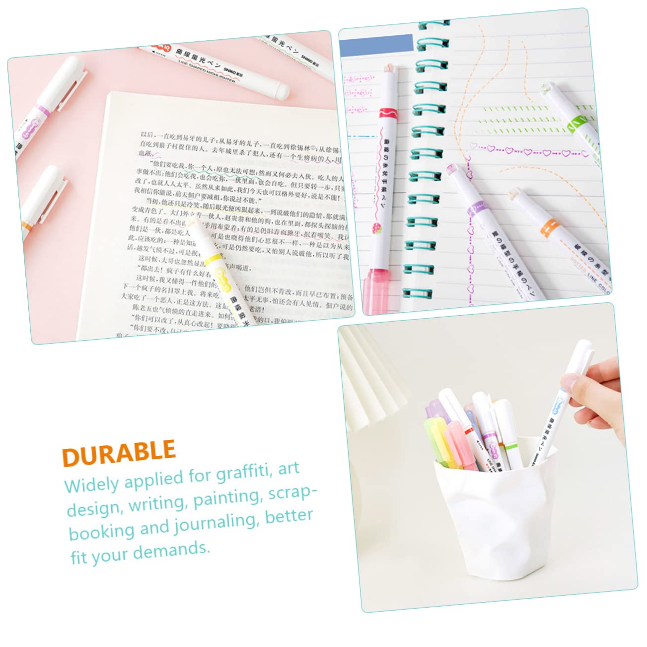 Tofficu 18 Stk Linearer Textmarker Planke Textmarker Fluoreszierender Stift Zeichenstifte Markierungen in Verschiedenen Farben -tintenmarker Expo-marker Plastik