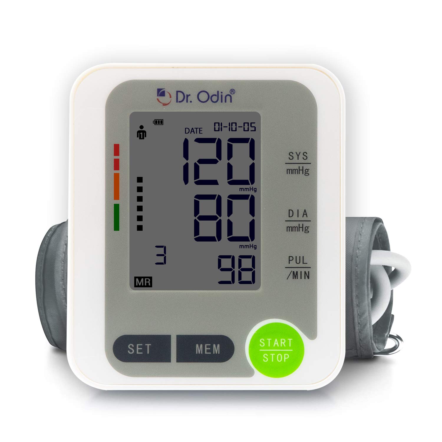 Dr. Odin BSX 516 Fully Automatic Digital Blood Pressure Monitor with Large LCD Display, Play & Oscillometric Method for Most Accurate Measurement, (Grey & White) (B08LVD9WVJ) Amazon Price History, Amazon Price Tracker