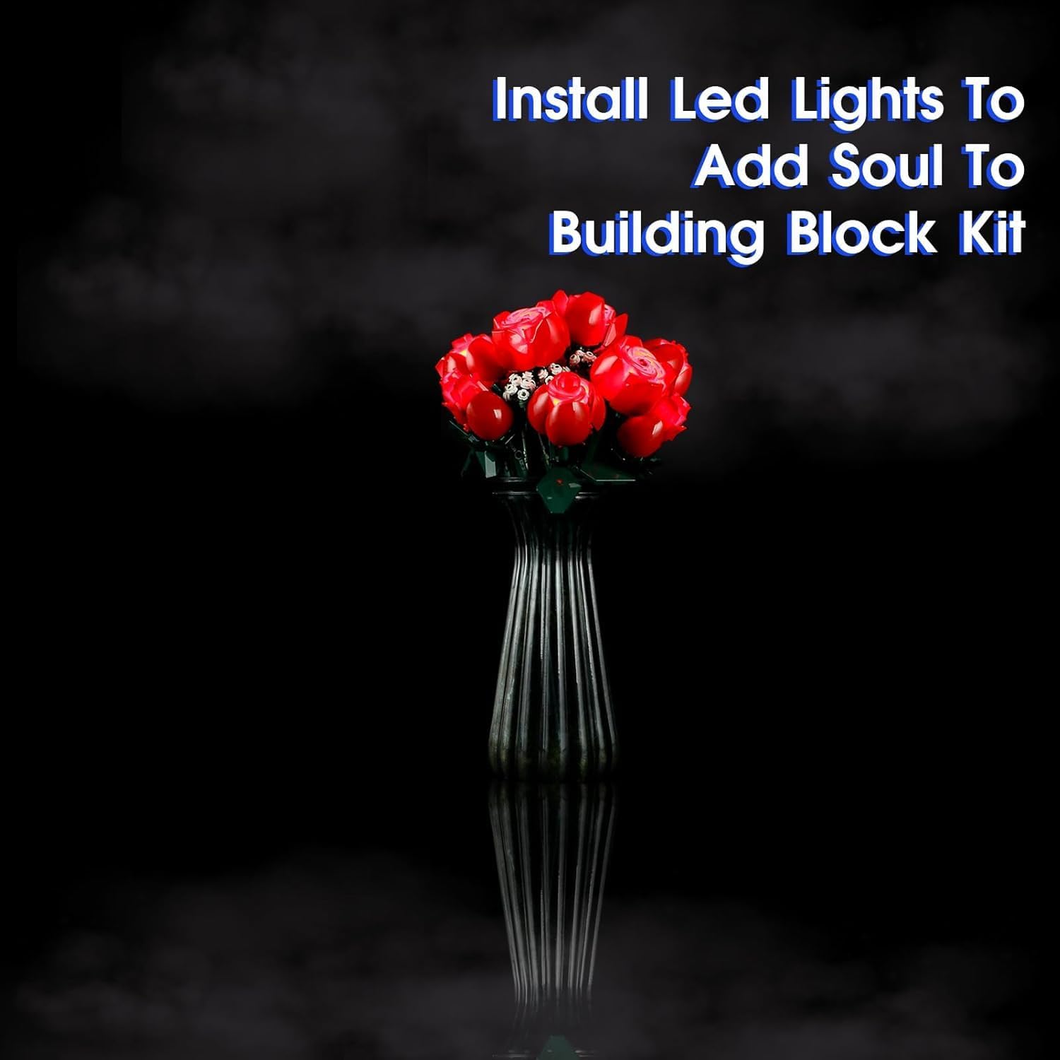 Vaodest LED Light for Lego 10328 Bouquet of Roses Set,Design and Configuration Compatible with Model (LED Light Only, Not Building Block Kit)