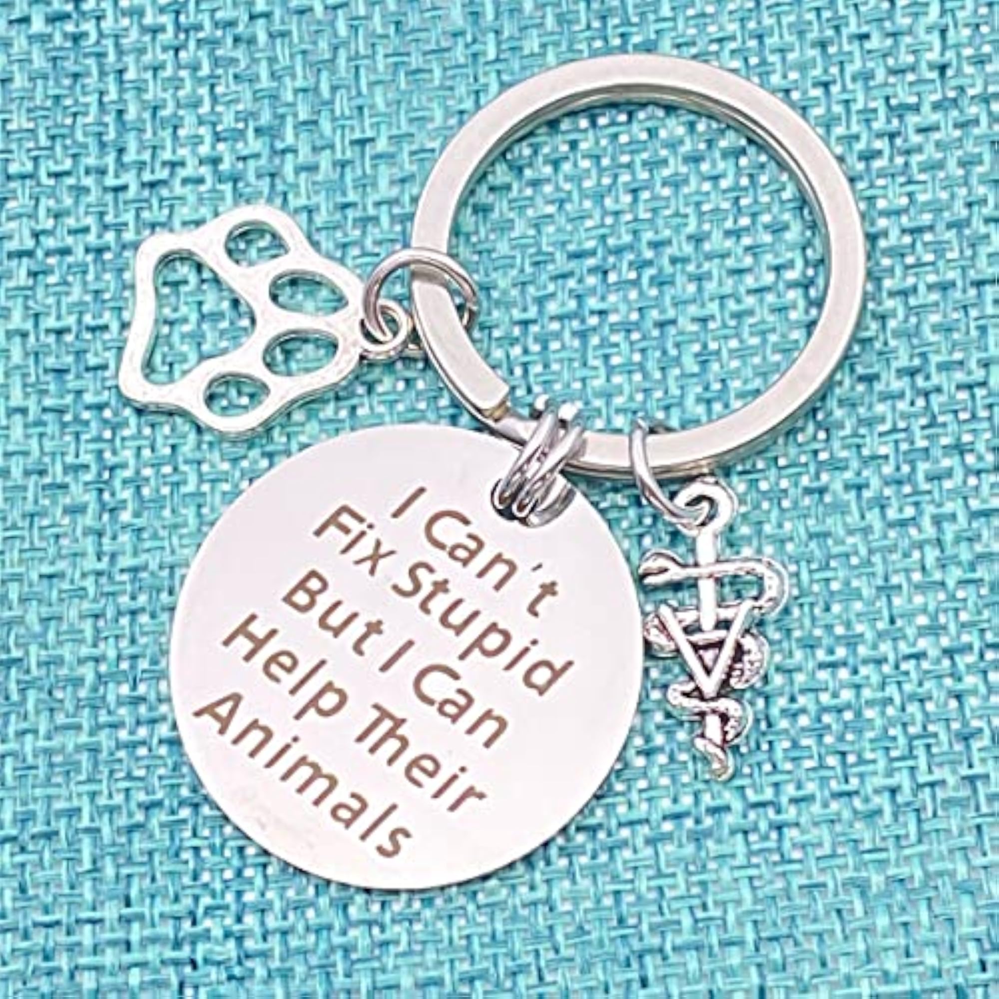 Veterinarian Keychain Gift for Vet Tech