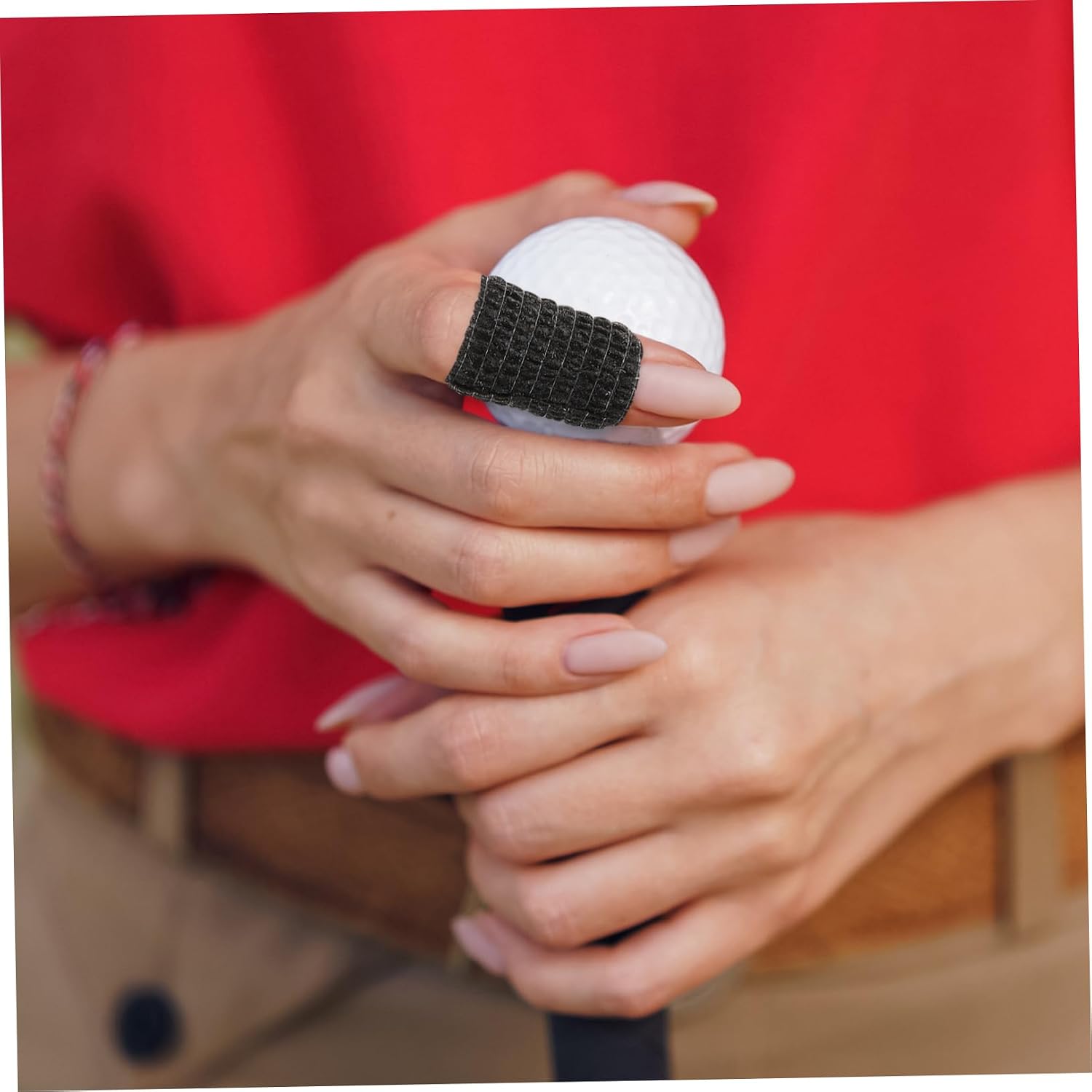 1roll Self-Adhesive Elastic Wrap Adjustable Stretch Bandage for Finger Breathable and Care Tape for Sports and First Aid
