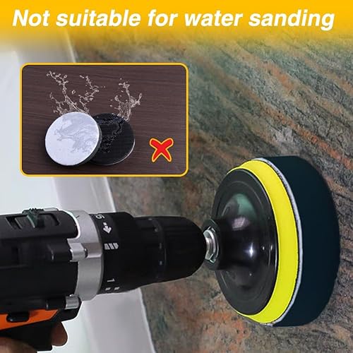 Miniatura 5 de SPEEDWOX Almohadilla de esponja suave de 2 pulgadas con gancho y bucle, paquete de 5 almohadillas de espuma suave, esponja de lijado, almohadilla