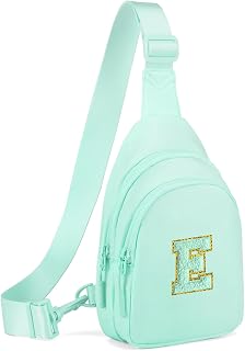 Viverte Small Initial Sling Bag for Girls & Women - Cute Crossbody Fanny Pack Gift
