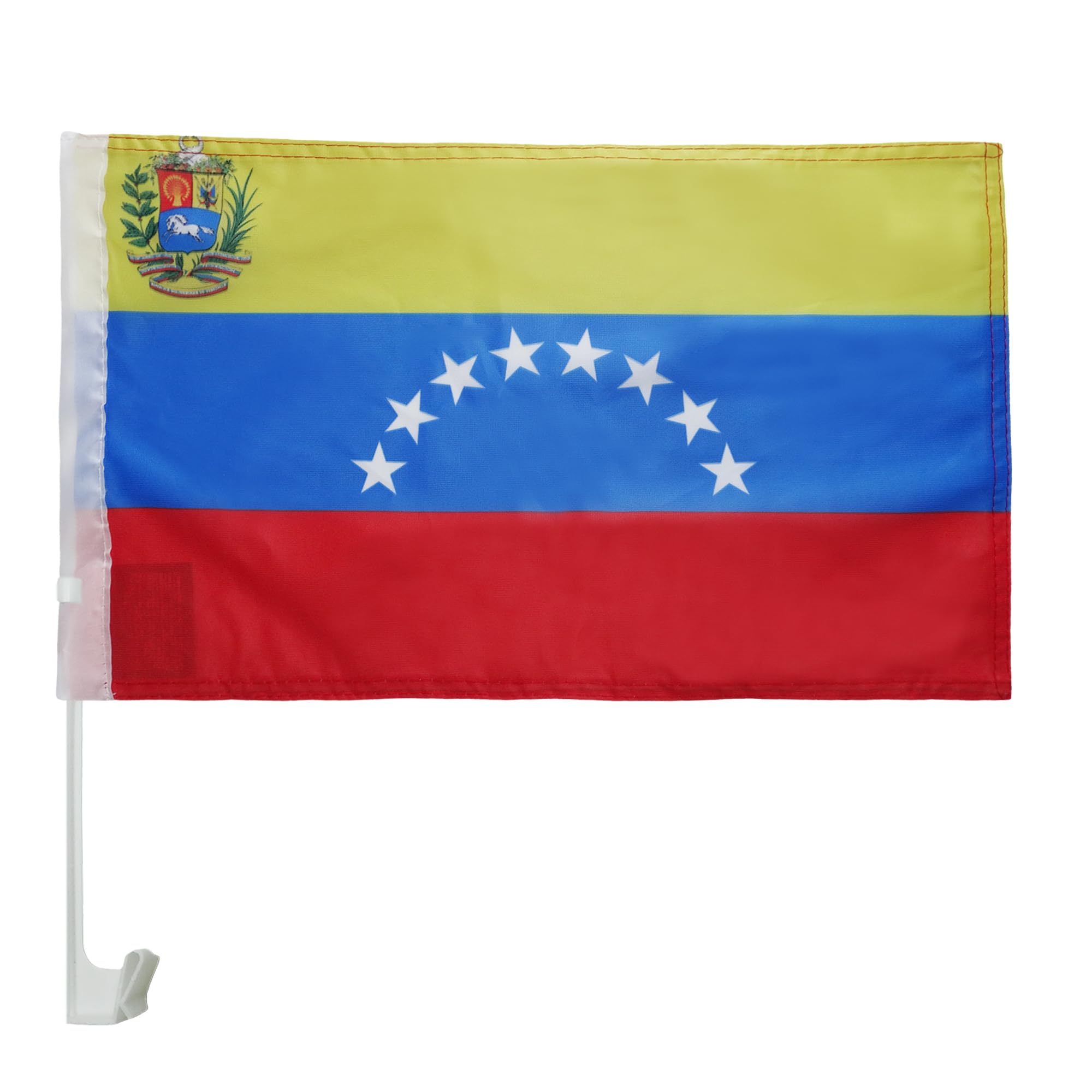 AZ FLAG Venezuela Car Flag 18'' x 12'' - Venezuelan Car flags 30 x 45cm - Banner 18x12 INCHES PLASTIC STICK — image 1