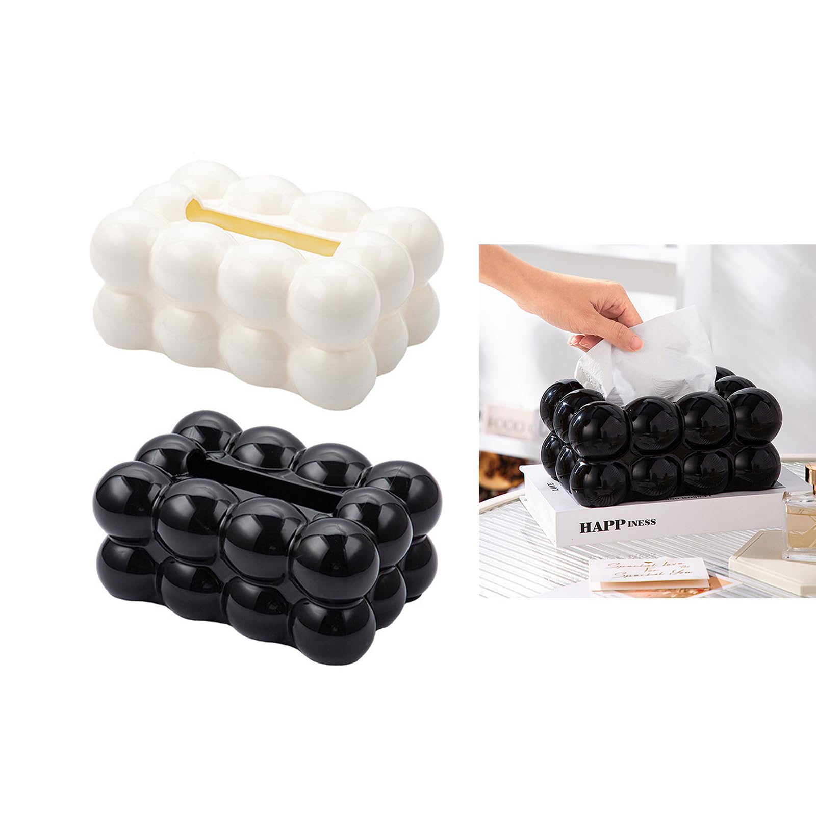 Fashionable Tissue Dispenser Cotton Candys Tissue Container Practical Paper Towel Holder Refillable Napkin Box