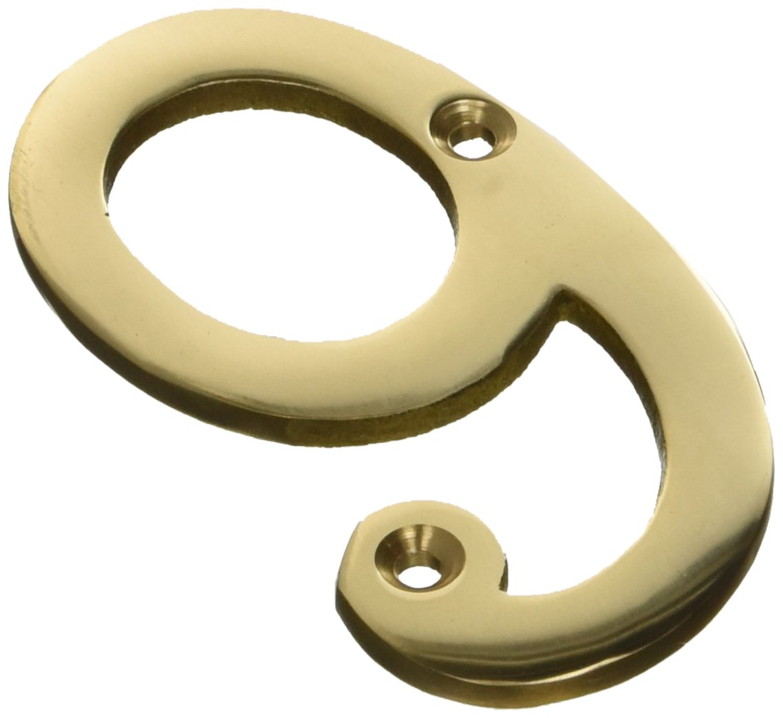 Numero Civico 12 Cm NUMERO PER CIVICO MOD. H12/OLN ALTEZZA 12 CM IN OTTONE NATURALE Non Trattato - Foto 10