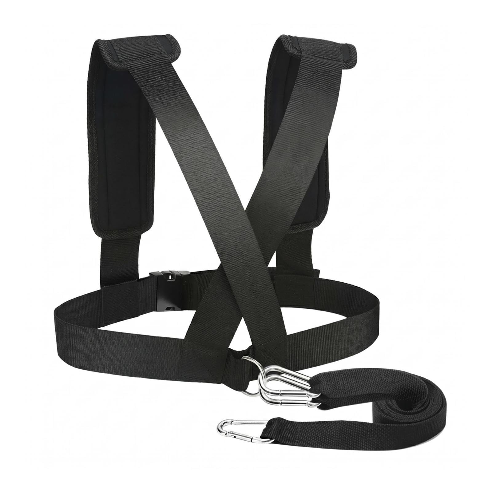 Running Resistance Belt Sled Pull Harness Heavy-Duty Weighted Training Harness for Runners, Athletes, Gym Standard Resistance-image-43