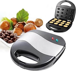 Yoidesu Walnut Cookie Maker 12, Walnut Cookie Maker Oreshki Mol d Oven Cookies Maker Oreshnitsa Cookie Oreshek Cake, Non Stick Double Sided Electric Nut Cookie Shaped Molds, Yoidesuuxbz8nd9s1