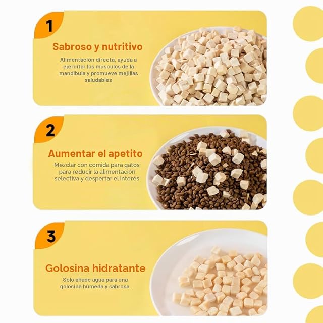 Foto 3 de 4 de BPS Snacks Naturales para Perros y Gatos 100% Carne Pura, Liofilizado, Alto en Proteína, Bajo en Grasa