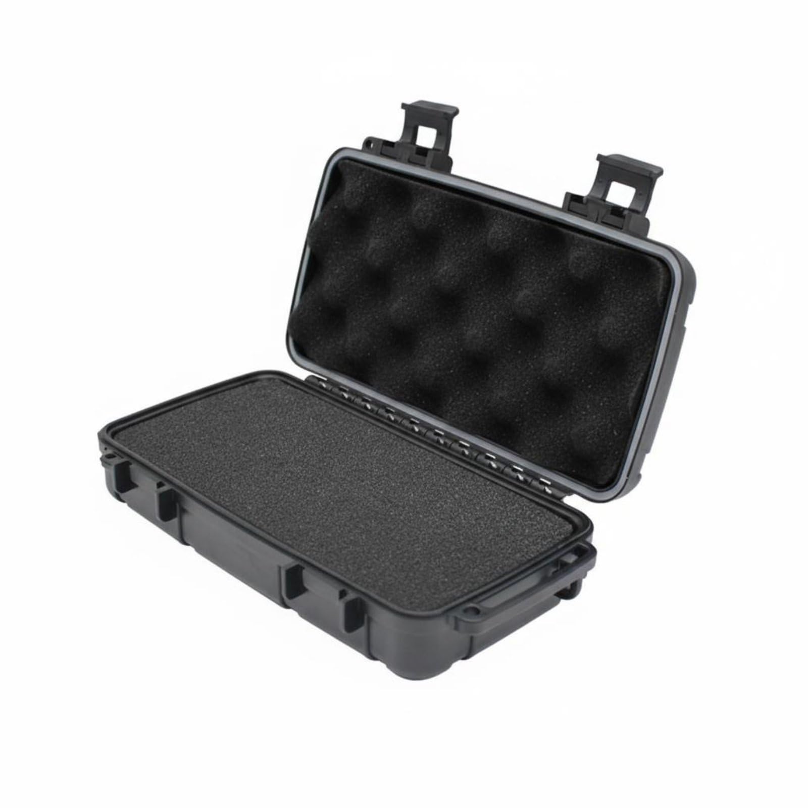 Dustproof Waterproof Hard Shell Case Crushproof Portable Safety Box Heavy Duty Shockproof Equipment Carrying Case Secure Latches for Technicians, Drone Pilots, Photographers, Travel, Outd-image-21