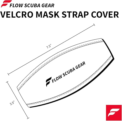 Miniatura 3 de Flow Scuba Gear - Correa de buceo con cierre de gancho y bucle, funda de neopreno para correas de máscara de buceo y esnórquel