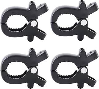 4pcs Stroller Clips Pegs to Hook Muslin and Toys Seat Cover, Blanket Clips, Car Seat Cover Clip, Plastic Universal Clip, Nursing Cover, Pram Toy Holder, Blanket Clamp. (Black)