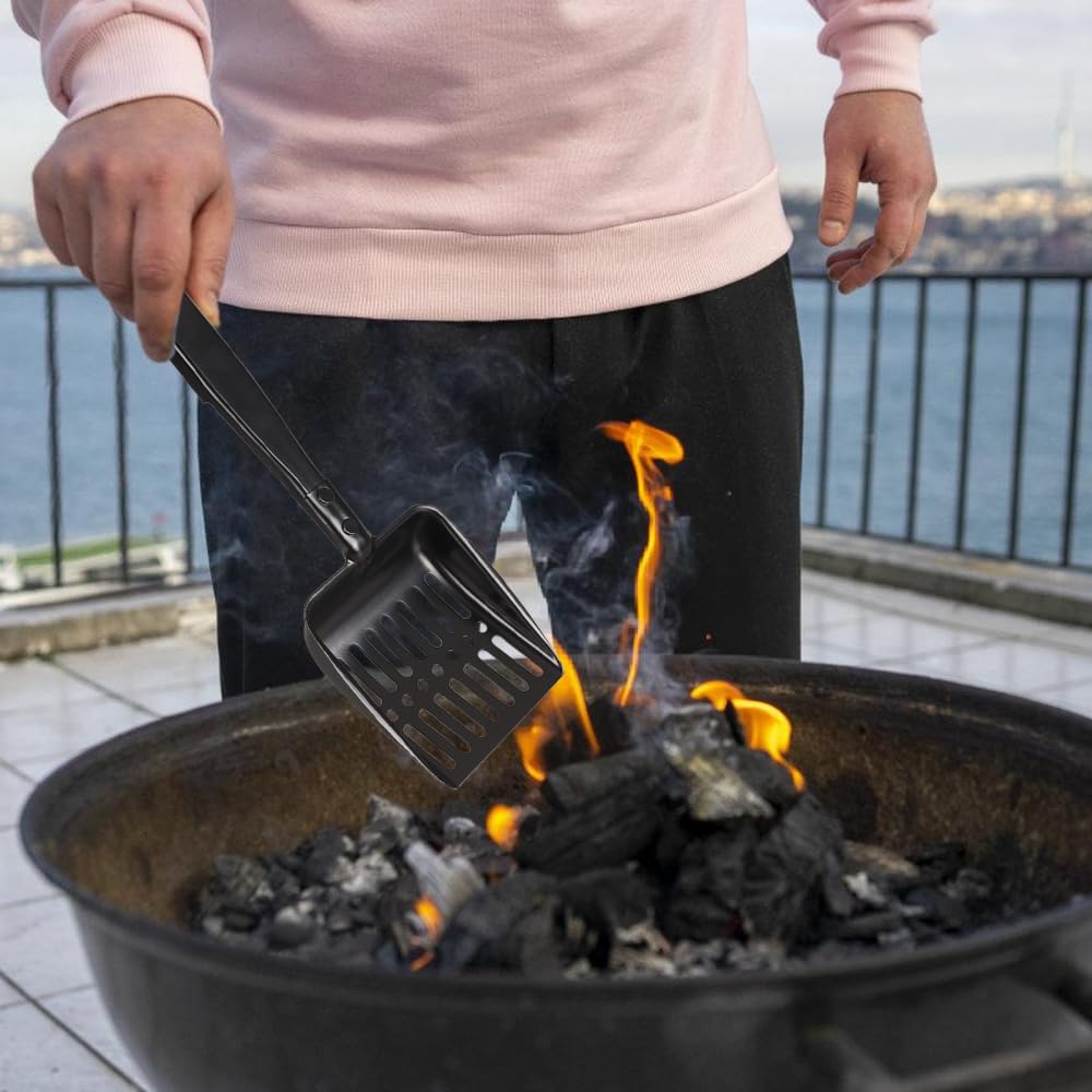 Image secondaire de Pelle à Cendres Creuse en Fer pour Poêle à Bois - Accessoire de Foyer Résistant à la Chaleur