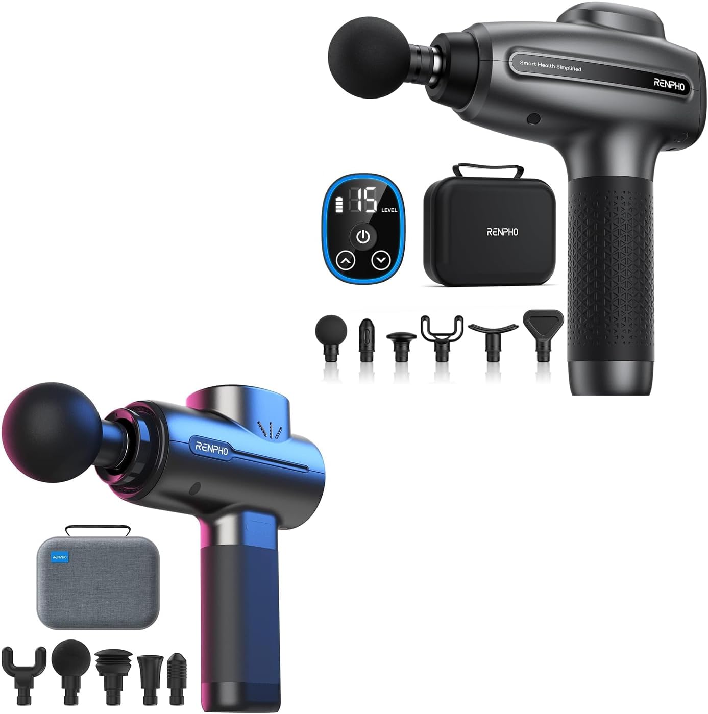 RENPHO Massage Gun Deep Tissue, Percussion Massage Gun for Athletes