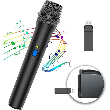 Amazon Co Jp 純正品 Tutuo Switch用 ワイヤレスマイク カラオケ機器 Usbマイク 無線マイクポータブルスピーカー ニンテンドースイッチ 自宅 誕生日ギフトps5 Ps4 Ps3 Ps2 Xbox One Xbox 360 Wii Pcに対応 ブラック ゲーム