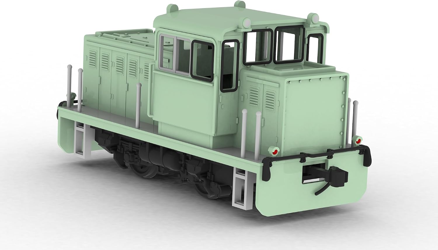 PM Office Ae PP253 1/80 Small Locomotive (Convex Green) Plastic Kit