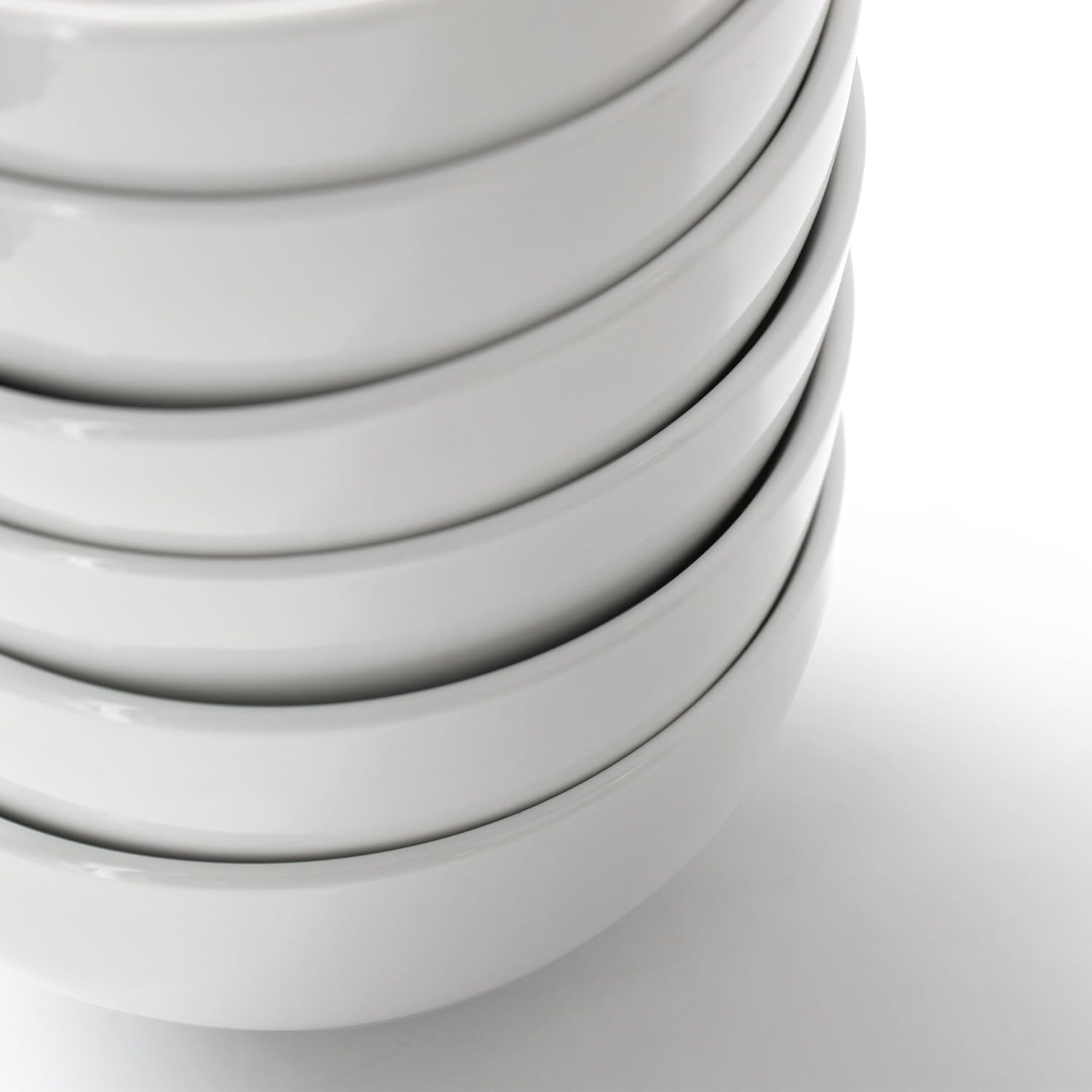 Elama Professional Kitchen 12 Piece Porcelain Dinnerware/Tableware Set (Bowl White) image 5