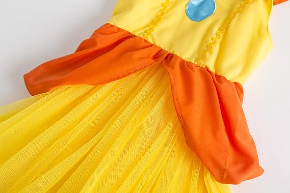 Princess daisy tutu dress Princess daisy costume girls Princess Peach Rosalina Daisy Costume Dress 10 Years