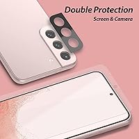 Vista 3 de Whitestone - Protector de pantalla de capa dura para Galaxy S22 Plus 8H, paquete de 2 protectores de cámara con 2 protectores de pantalla