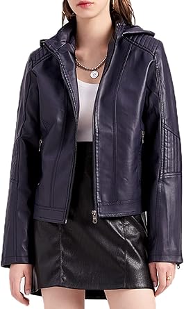 meant to be moto jacket with removable hood