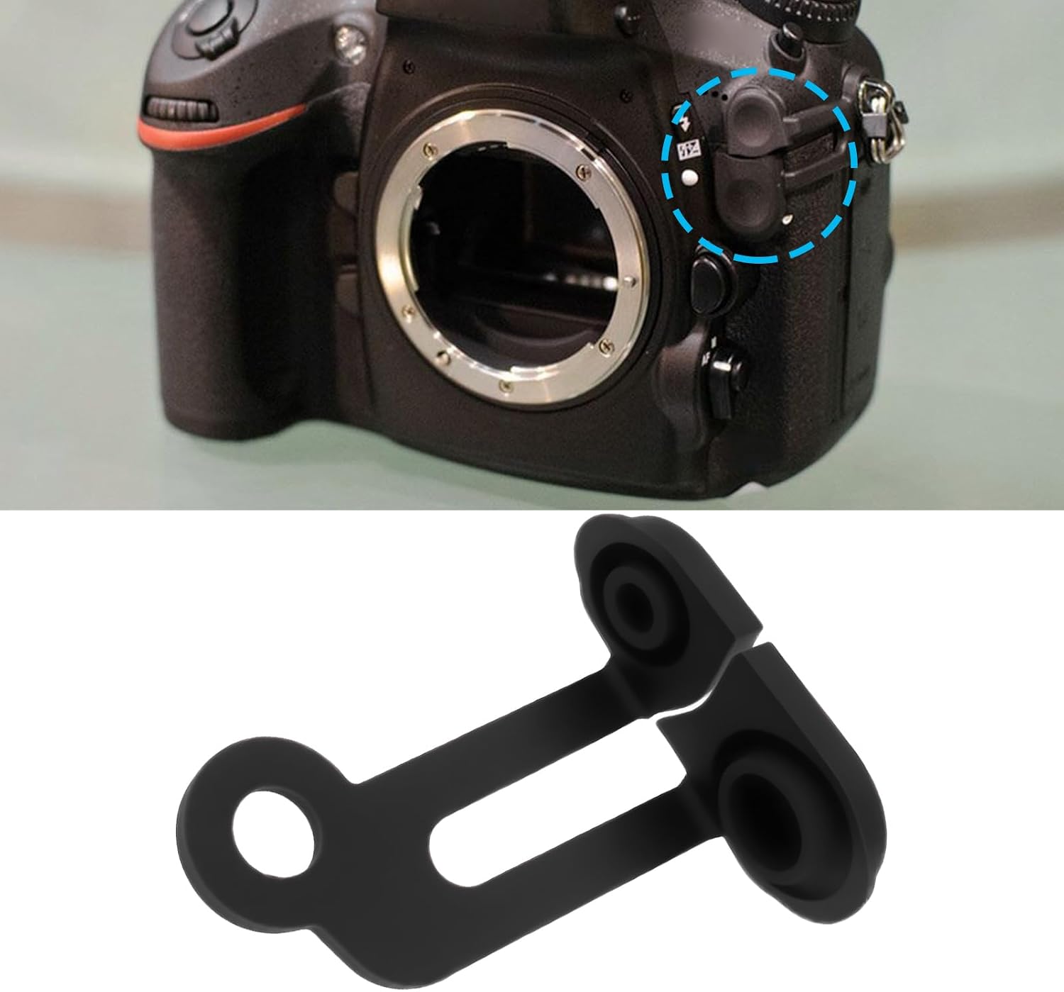SING F LTD 2Pcs Cameras Signal Port Protection Cap for Sync Terminal 10 Pin Rubber Interface Cover Compatible with Nikon D800 D800E D810