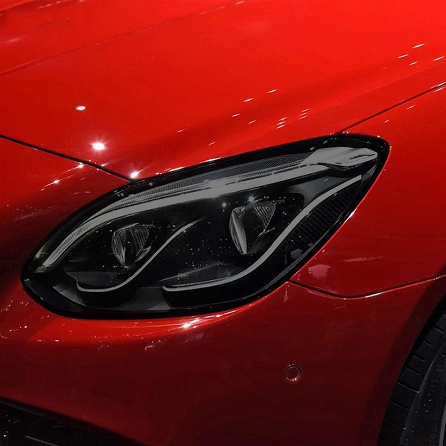Car Headlight Protective Film Headlamp Restoration Transparent TPU Sticker， for Mercedes Benz SLC Class SLK R172 2016-2019 Accessories