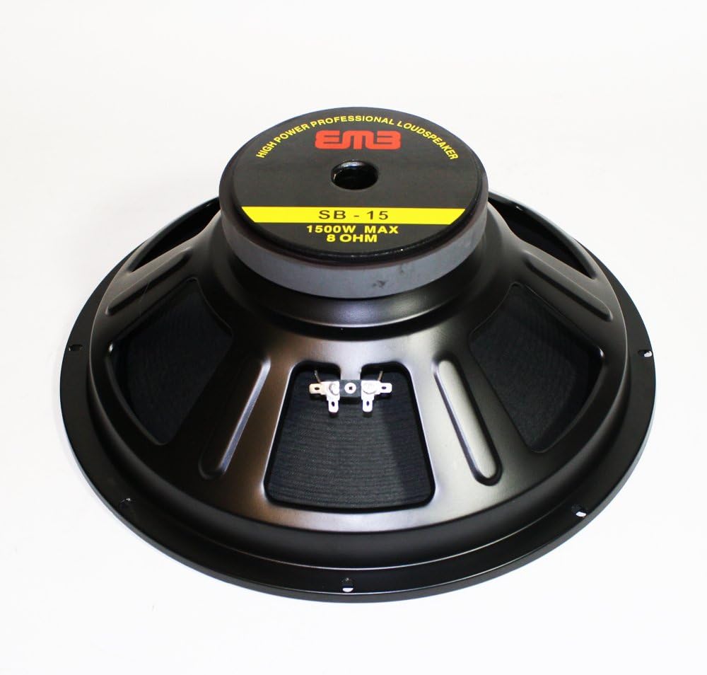 EMB Professional SB-15 15" 800W Steel Frame Impedance 8 Ohm Replacement Speaker for JBL, Peavey, Cerwin Vega, Gemini, EMB, BMB, Pyle-Pro, Mr.DJ & Many Brands!