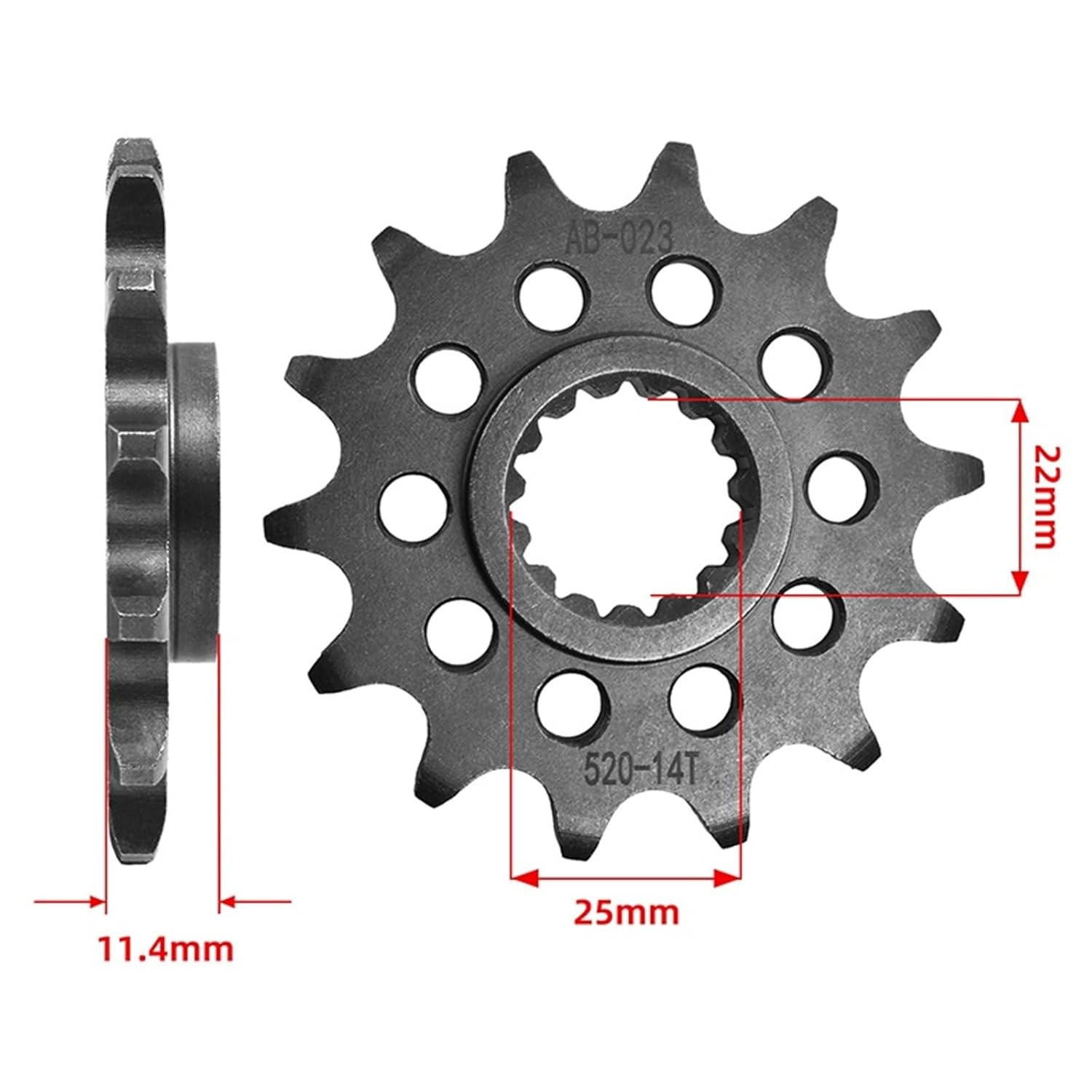 1pc 520 14T 16T 17T 14 16 17 Tooth Front Sprocket Gear Wheel Cam Pinion for M 620 SC Super Competition 00-01 890 DUK/e L 2021(17T)