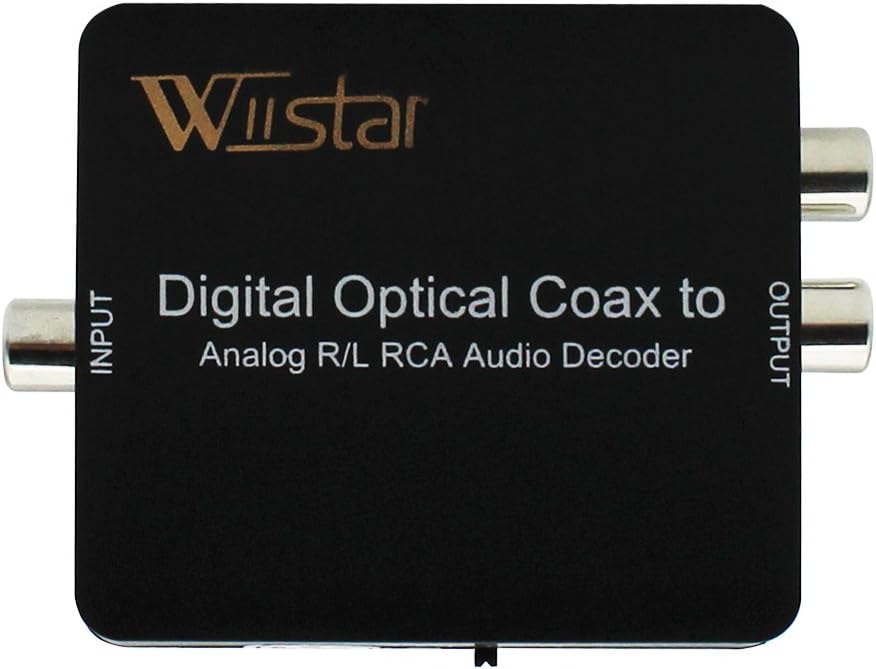 Amazon.com: Optical SPDIF Toslink/Coaxial Digital to Analog Audio ...