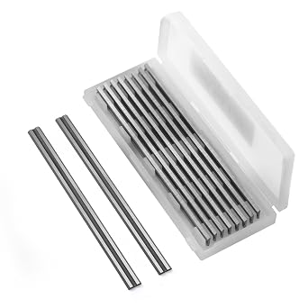 10pcs 82mm TCT Planer Blade Tungsten Carbide Reversible Blades 82 * 5.5 * 1.1mm