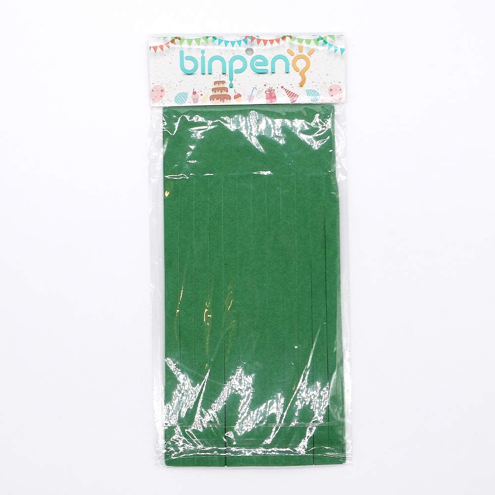 Green Tissue Paper Tassel DIY Hanging Paper Decorations Party Garland for Parties, Weddings, Festivals, Baby Showers - 20PCS (GREEN 25CM)