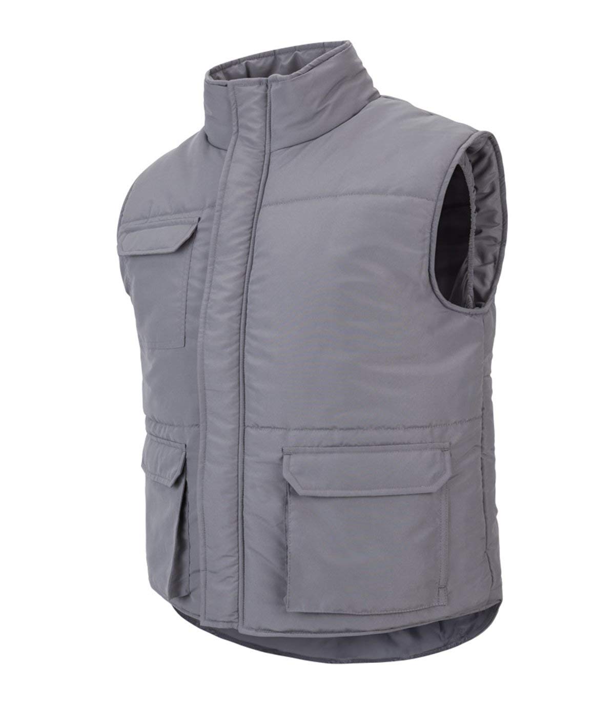 Gilet de sécurité rembourré multi-poches Gris Taille XXL