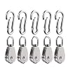 3Pcs 304 Stainless Steel M32 Single Pulley Block, Wire Rope Hanging Wire Towing Wheel, with 3Pcs Spring Snap Hook