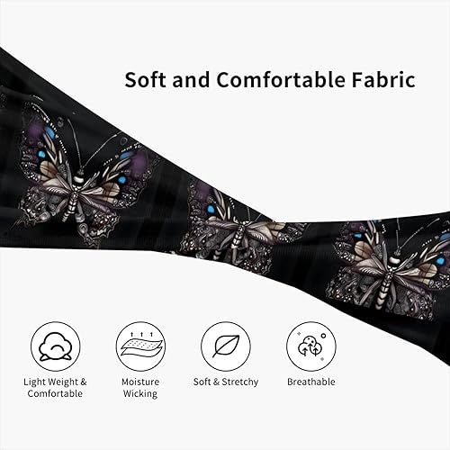 Miniatura 6 de Science Butterfly Fashionable Sports Decorative Sweatband - Comfortable and Breathable Suitable for Hiking Running Fitness Usable in All Seasons