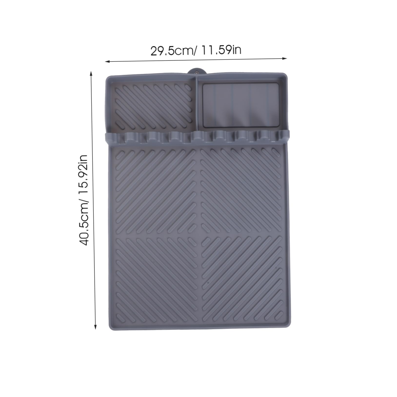 SOLUSTRE Silicone Grill Side Shelf Mat Heat Resistant Tool Organizer Non Slip Countertop Silicone Mat for Grill Accessories and Easy to Clean for Outdoor Cooking