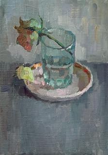 Water - How long could you live without water? - The original one-of-a-kind Still life oil painting from Vera Bondare, 2017