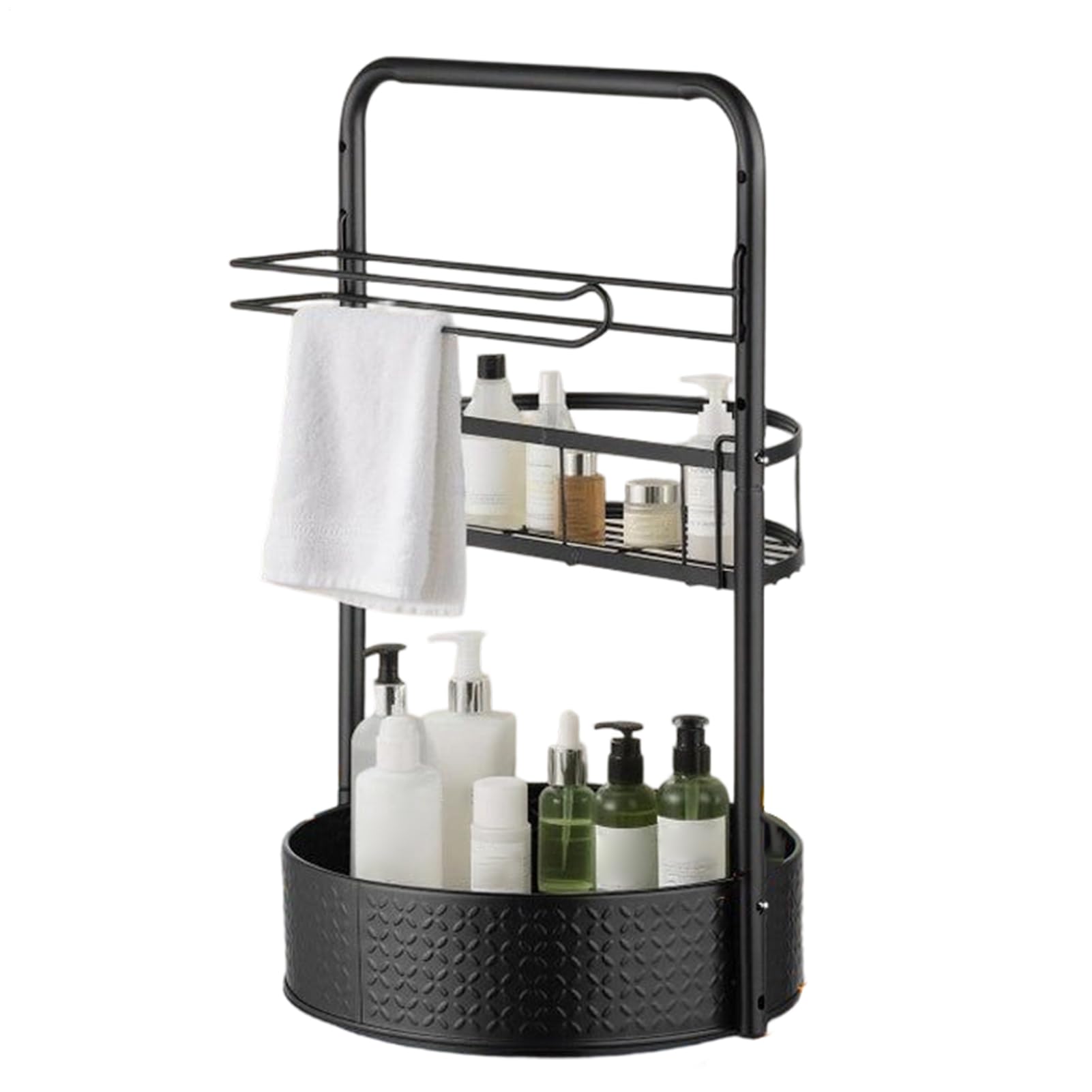 Scaffale Organizzatore Girevole per Spezie Vassoio da Bancone a 2 Livelli | Scaffale Girevole per Spezie da Cucina per Dispensa Armadietto Cucina Fornello Casa Barattolo Appartamen