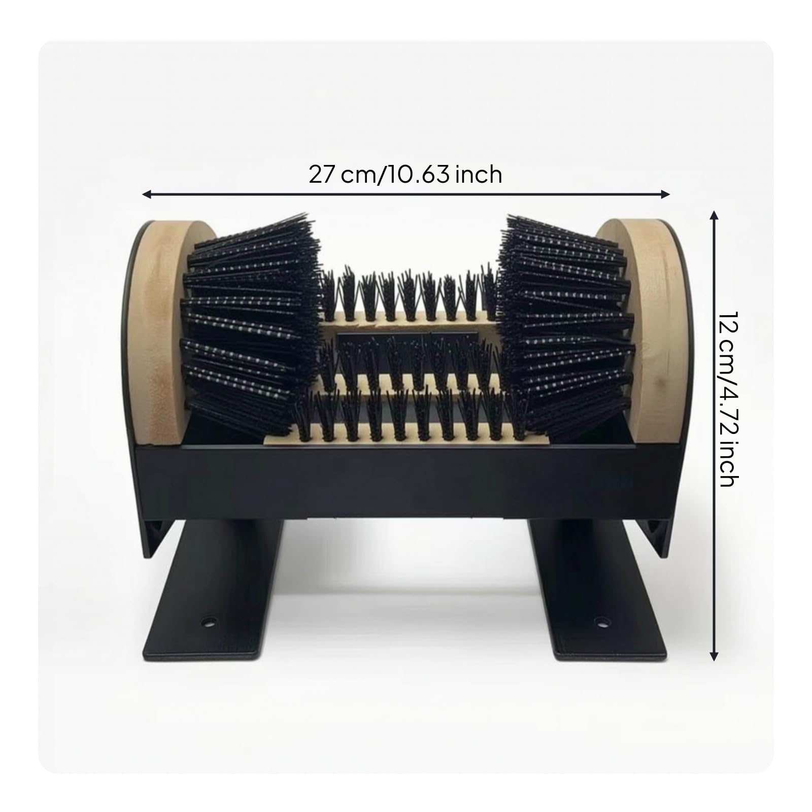 Gralara Limpiador Zapatos Golf Fijo Limpiador Calzado con Soporte Resistente Cepillo para Golfistas