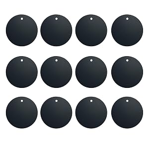 BGJRBY Mount Metal Plate 12Pack for Magnetic Car Mount Phone Holder with Full Adhesive for Phone Magnet 12X